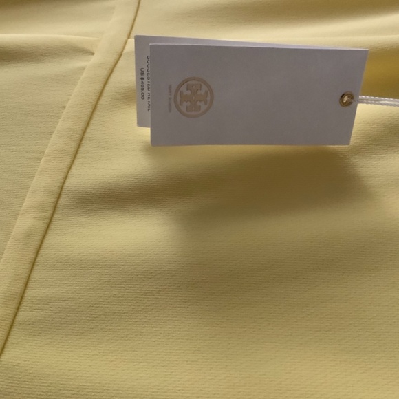 Tory Burch- NWT- Yellow Beaded Embellished V-Neck - Picture 6 of 6